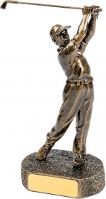 Golf Resin Trophy Male 25cm