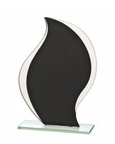Black 4mm Mirror Glass Plaque - 3 Sizes