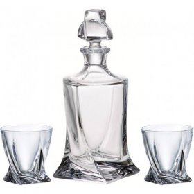 Crystal Decanter and 2 Tumblers