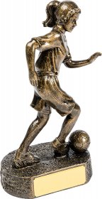 Football Resin Trophy Female 22.5cm