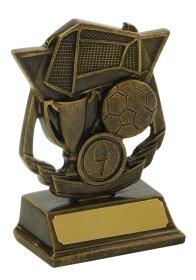 Football Trophy with Ball & Cup - 2 Sizes