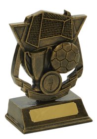 Football Trophy with Ball & Cup - 2 Sizes