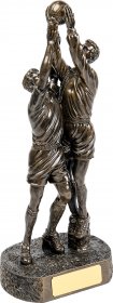 Gaelic Football Resin Trophy Double Figure 34cm