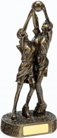 Ladies Gaelic Football Resin Trophy Double Figure 34cm