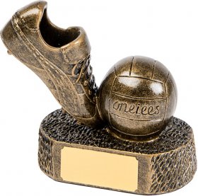 Gaelic Football Resin Boot & Ball Trophy 13cm