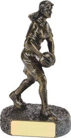 Ladies Gaelic Football Resin Trophy 21cm