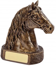 Horse Head Resin Trophy 17cm