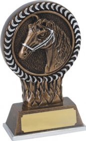 Horse Head Resin Trophy 12.5cm