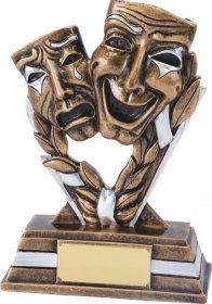 Drama Masks Resin Trophy - 2 Sizes