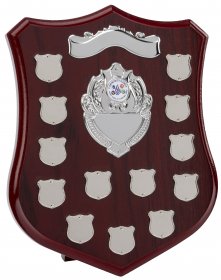 Perpetual Shield with 13 Record Shields 30.5cm