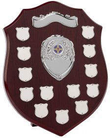 Perpetual Shield with 13 Record Shields 30.5cm
