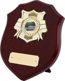 Shield Shape Wooden Plaque - 5 Sizes