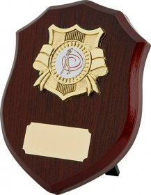 Shield Shape Wooden Plaque - 5 Sizes