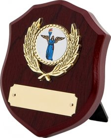 Shield Shape Wooden Plaque - 5 Sizes