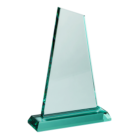 Sloped Jade Glass Plaque - 2 Sizes