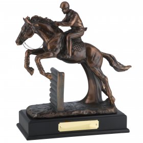 Horse & Jockey Bronze Plated Award