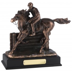 Horse & Jockey Bronze Plated Award