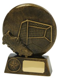 Football Boot, Ball & Net Trophy - 2 Sizes
