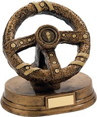Steering Wheel Trophy - 3 Sizes