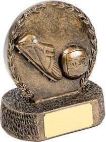 Gaelic Football Resin Boot & Ball Trophy 12.5cm