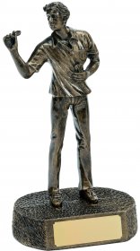 Darts Player Resin Trophy Male 23.5cm