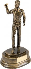 Darts Player Resin Trophy Male 21cm