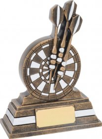Darts & Dart Board Trophy - 2 Sizes