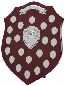 Perpetual Shield with 21 Record Shields 45.5cm