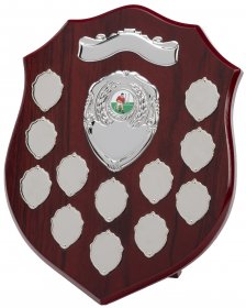 Perpetual Shield with 12 Record Shields 30.5cm