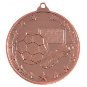 Starboot Economy Football Medal 50mm - Gold, Silver & Bronze