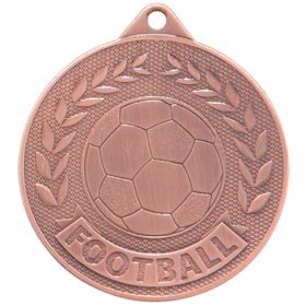 Discovery Economy Football Medal 50mm - Gold, Silver & Bronze