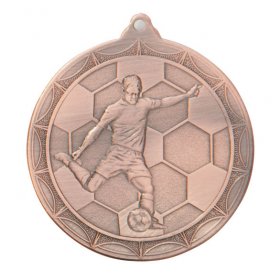 Impulse Economy Football Medal 50mm - Gold, Silver & Bronze