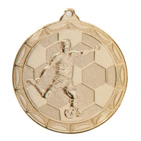 Impulse Economy Football Medal 50mm - Gold, Silver & Bronze