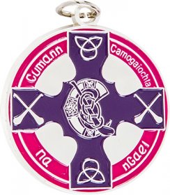 Enamel Camogie Medal 38mm - Gold & Silver 