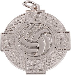 Gaelic Football Medal 33mm - Gold & Silver 