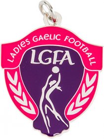 Ladies Gaelic Football Medal 35mm - Gold & Silver