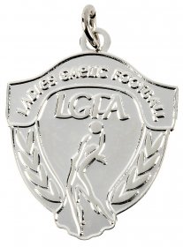 Ladies Gaelic Football Medal 35mm - Gold & Silver