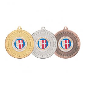 Matrix Iron Medal with shiny reverse 50mm - Gold, Silver & Bronze