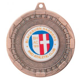 Matrix Iron Medal with shiny reverse 50mm - Gold, Silver & Bronze
