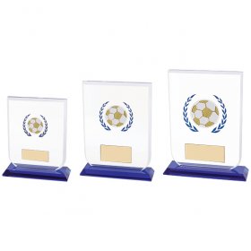 Football Glass Plaque Trophy - 3 Sizes