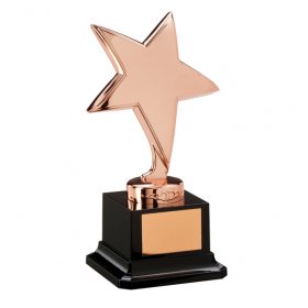 Challenger Bronze Star Metal Trophy - 2 Sizes