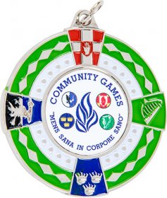 Four Province Enamel GAA Medal 50mm - Gold, Silver & Bronze