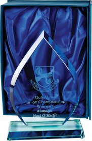 Jade Glass Pointed Plaque - 3 Sizes