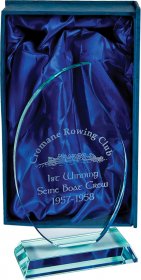 Jade Glass Teardrop Plaque - 3 Sizes