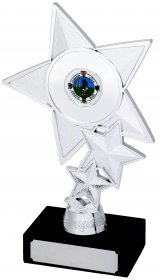 Star Trophy on Marble Base - 2 Sizes