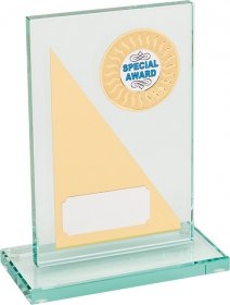 Rectangular Glass Trophy with Base - 3 Sizes