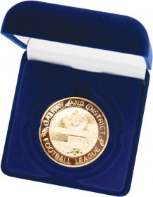 Medal Box Blue Velvet - 50mm/60mm/70mm Recess