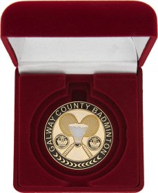 Medal Box Red Velvet - 50mm/60mm/70mm Recess