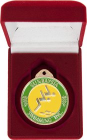 Medal Box Red Velvet - 38mm/50mm Recess