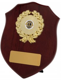 Shield Shape Wooden Plaque - 5 Sizes